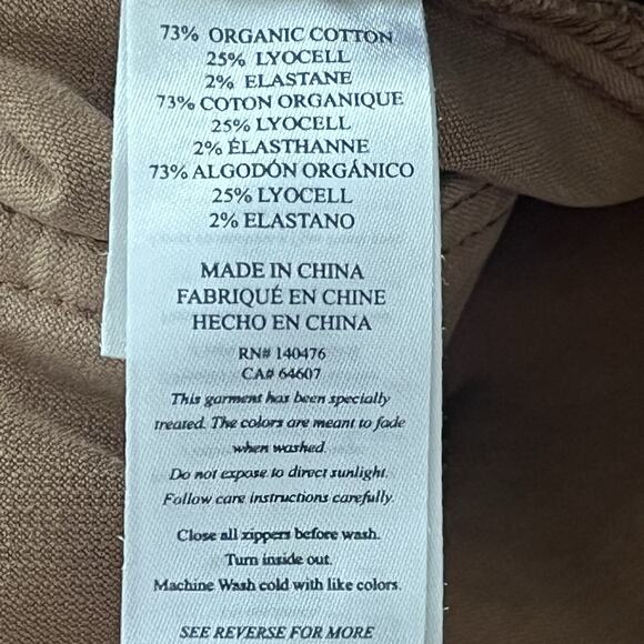 Faherty Softstretch Cord Pant 30 High Waist Wide Leg Patch Pocket Organic Cotton - Picture 9 of 9